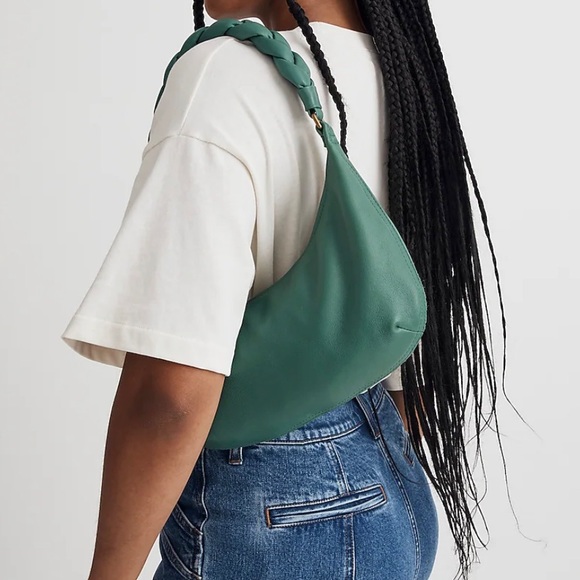 Madewell The Piazza Small Slouch Shoulder Bag: Braided Strap Edition NWT - Picture 3 of 10